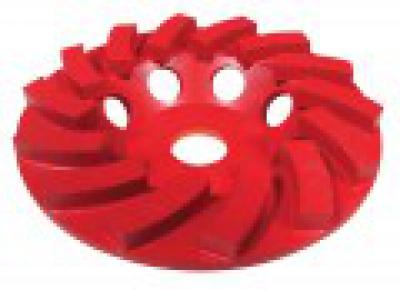 4 x 5-8/11 Pearl P2 Pro-V™ Concrete & Masonry Swirl Cup Wheel, 8 Segments