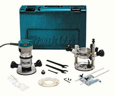 Makita RF1101KIT 11.0A 2-1/4HP Fixed + Plunge Base Router Kit