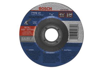  4-1/2 In. .045 In. 7/8 In. Arbor Type 27A (ISO 42) 60 Grit Rapido™ Fast Fast Metal/Stainless Cutting Abrasive Wheel(25PK)