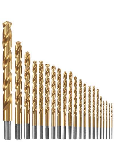 21 pc. Titanium-Coated Drill Bit Set (TI21 replacement)