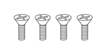 10-24 x 1/2 Flat head Machine Screws (Makita®/Bosch®) 4 sets