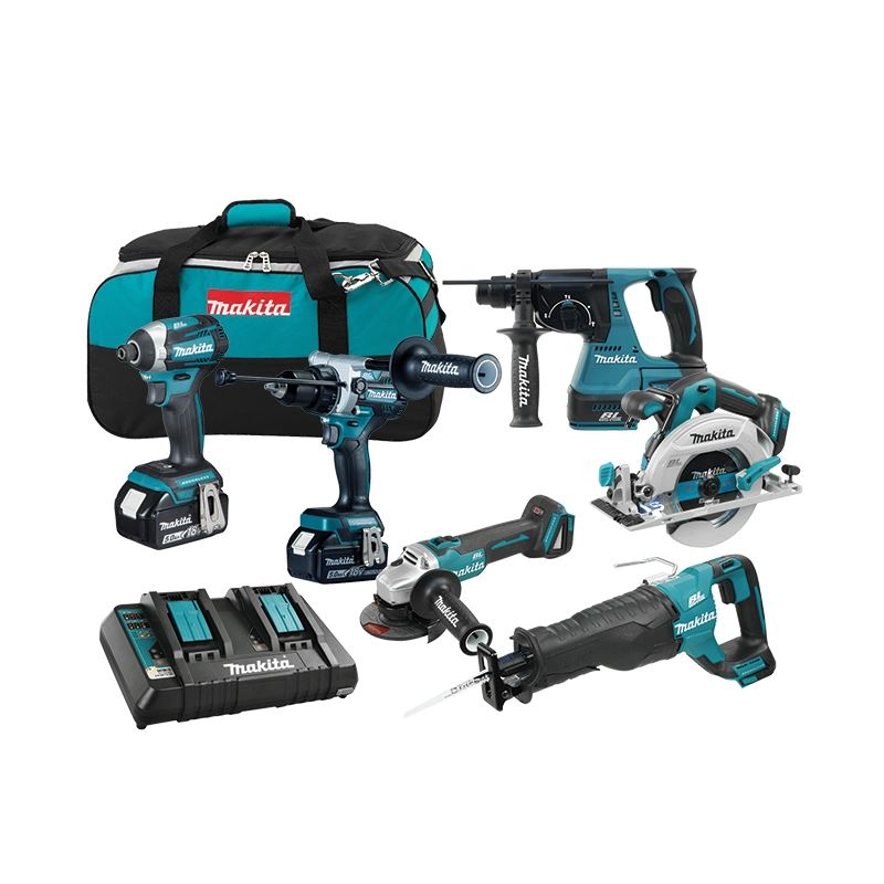 Makita DLX6109TX1 18V (5.0 Ah) 6 Tool Combo Kit