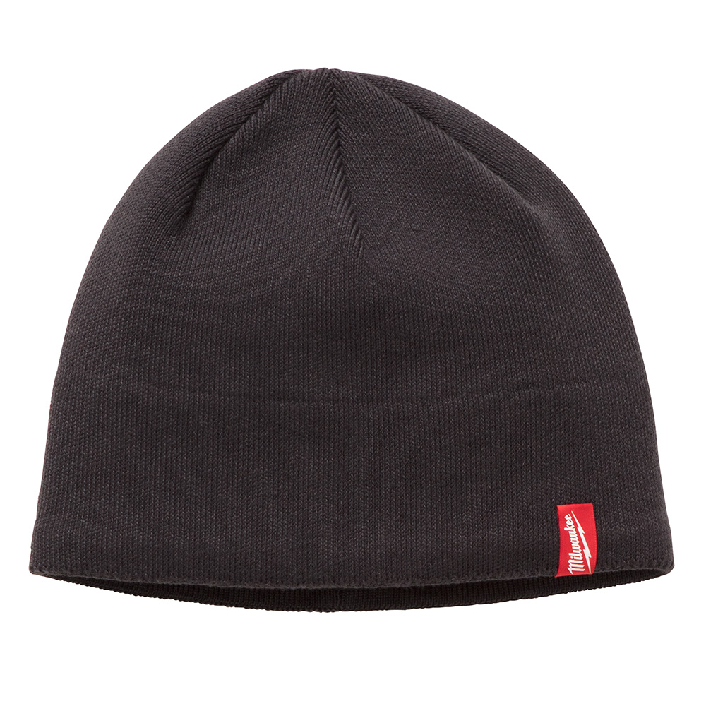 Fleece Lined Knit Hat - Gray