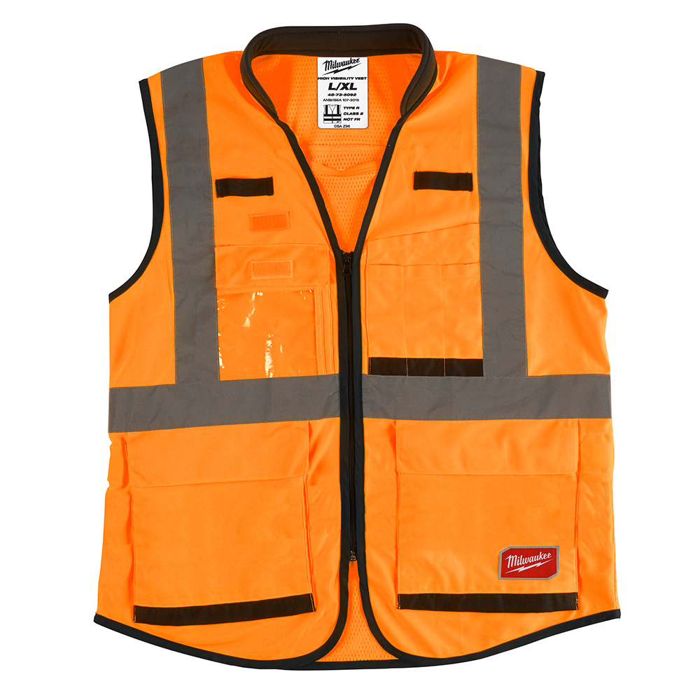 High Visibility Orange Performance Safety Vest - XXL/XXXL (CSA)