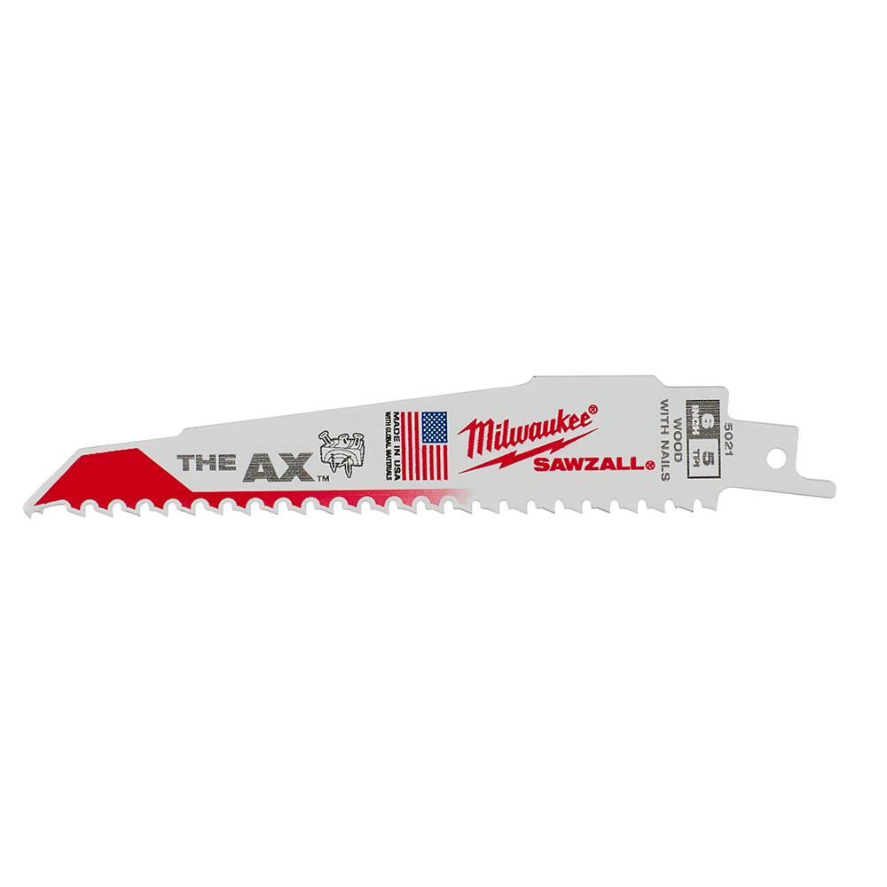 6 in. 5 TPI The Ax SAWZALL Blade - 25 Pack