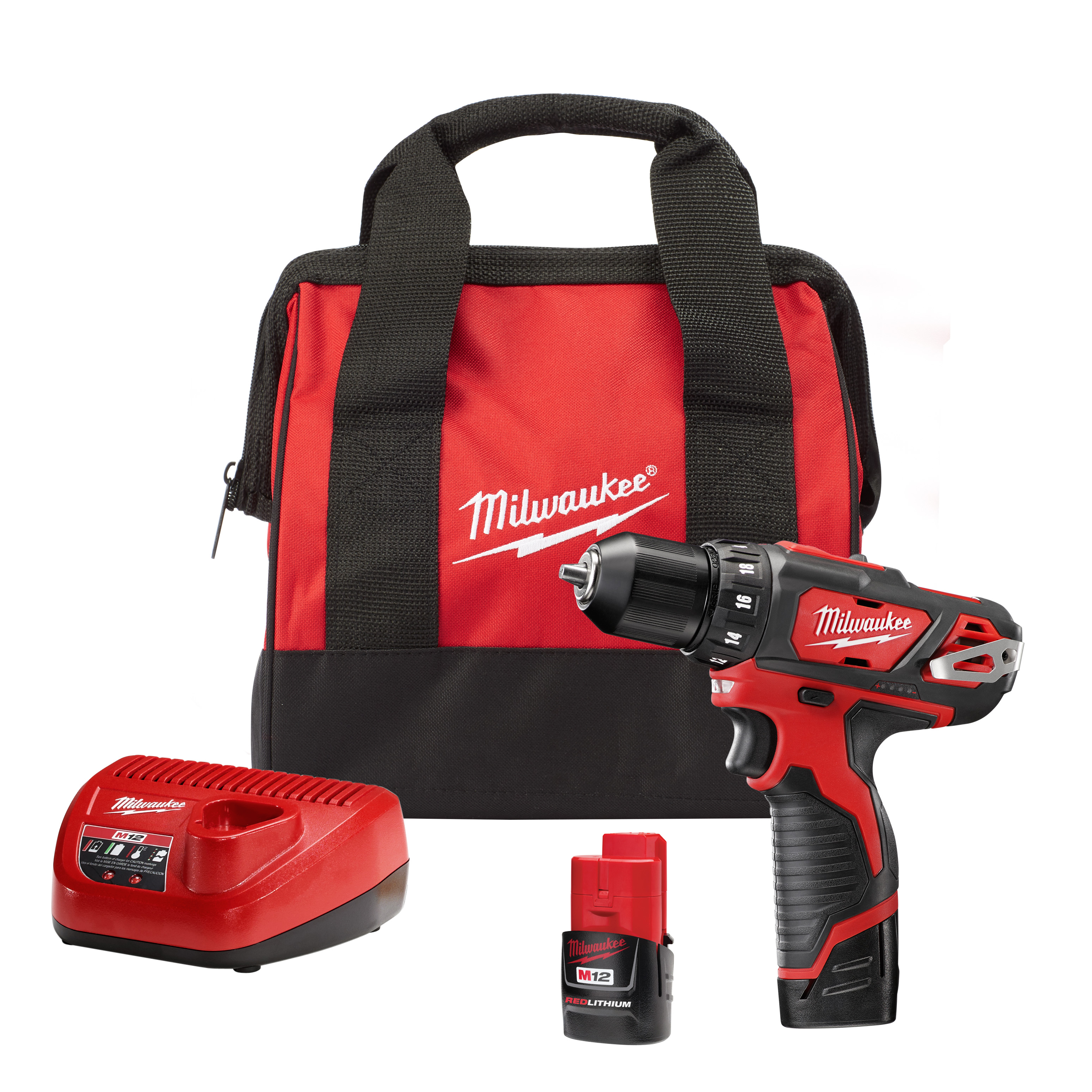M12 12 Volt Lithium-Ion Cordless 3/8 in. Drill/Driver Kit