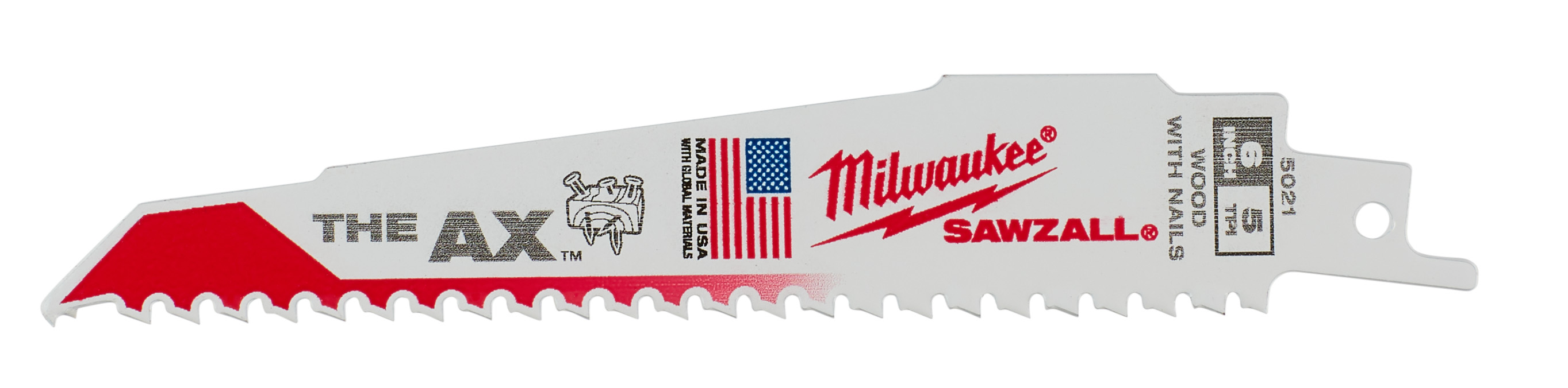6 in. 5 TPI The Ax SAWZALL Blade - 25 Pack
