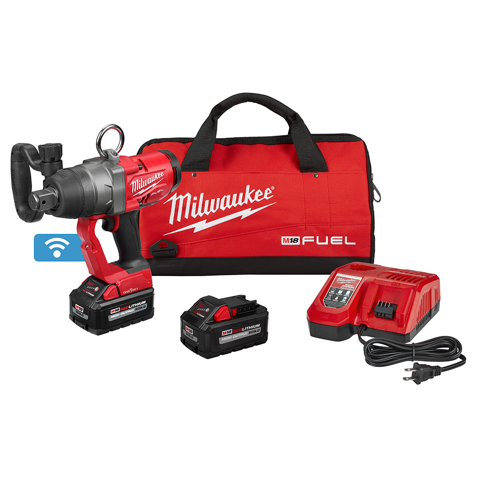 M18 FUEL ONE-KEY 18 Volt Lithium-Ion Cordless 1 in. High Torque Impact Wrench Kit