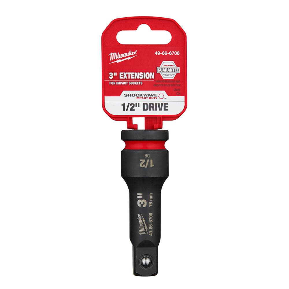 SHOCKWAVE Impact Duty™ Socket Extensions - Drive 1/2" - Length 3"