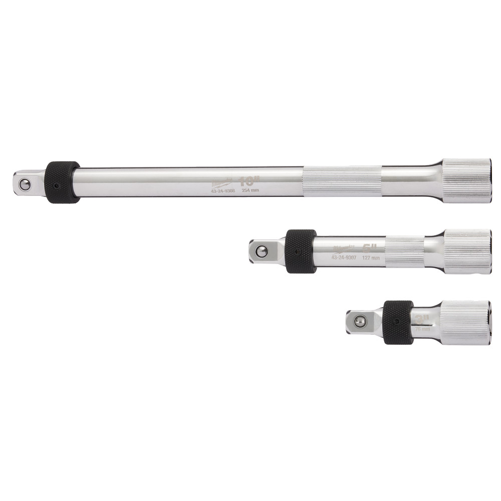 3pc 1/2” Drive Locking Extension Set