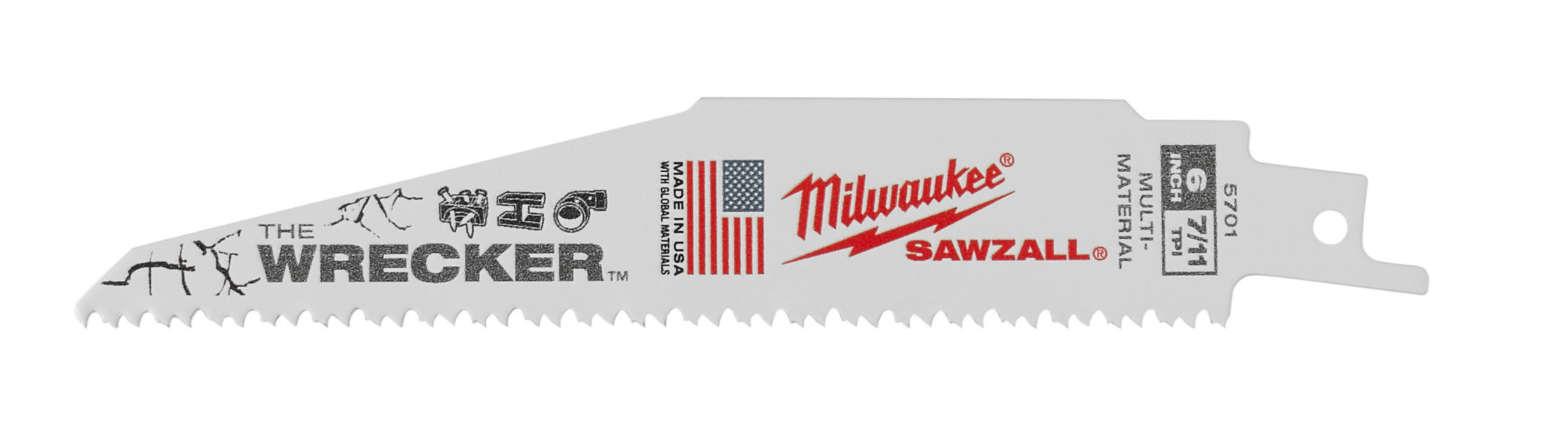 The Wrecker Multi-Material SAWZALL Blade 6 in. 7/11TPI - 25 Pack