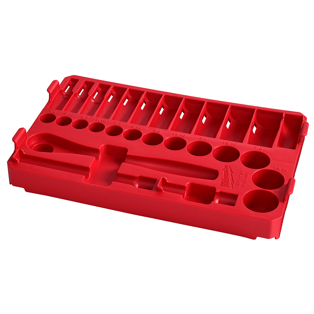 3/8 in. Ratchet and Socket Set in PACKOUT - SAE Tray - 28 Piece