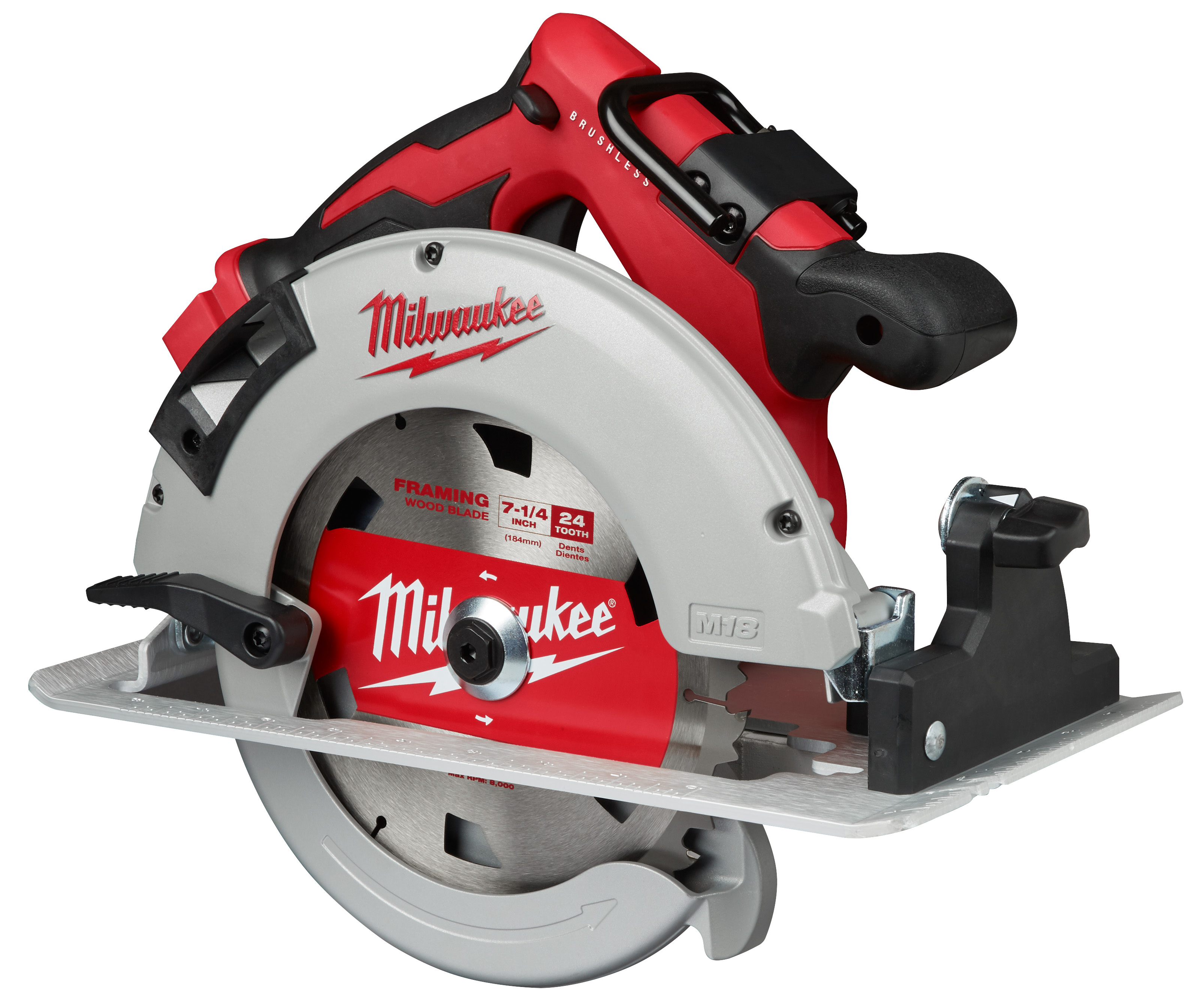 M18 18 Volt Lithium-Ion Cordless Brushless 7-1/4 in. Circular Saw - Tool Only