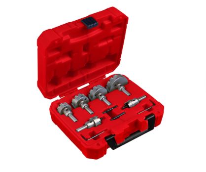 One-Piece Carbide Hole Cutter Set: 8PC