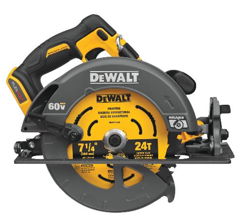 FLEXVOLT 60V MAX* BRUSHLESS 7-1/4 IN. CORDLESS CIRCULAR SAW WITH BRAKE (TOOL ONLY)