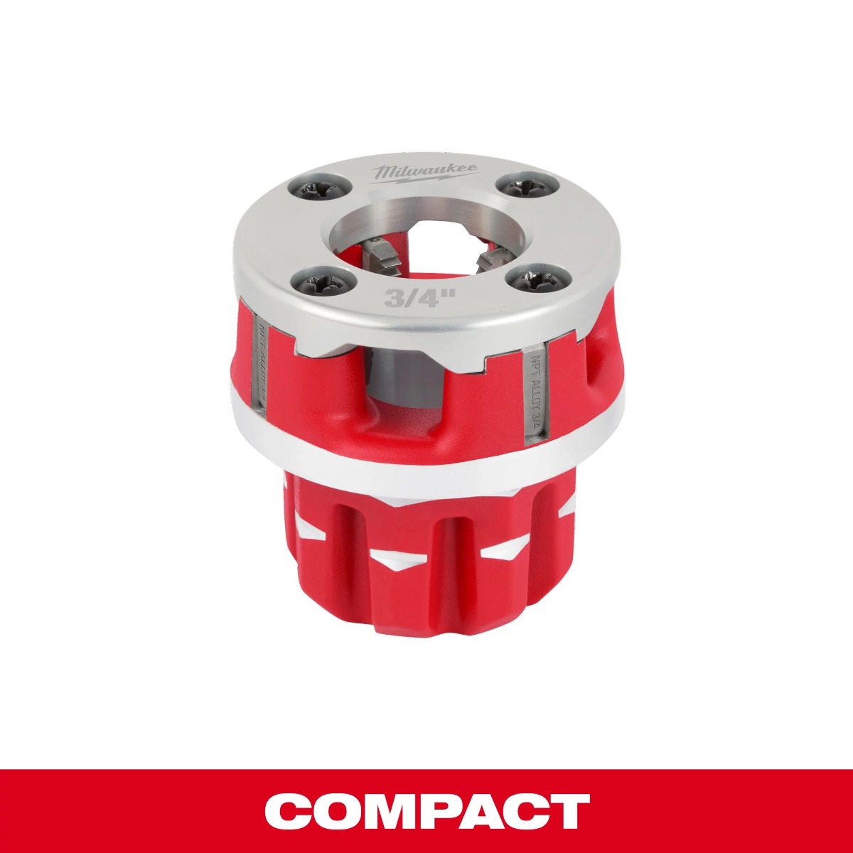 Milwaukee Compact 3/4" ALLOY NPT Portable Pipe Threading Forged Aluminum Die Head