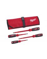 1000V Insulated Screwdriver Set w/ Roll Pouch - 4 Piece