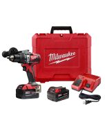 M18 18 Volt Lithium-Ion Cordless Brushless 1/2 in. Hammer Drill Kit