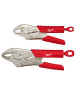 7 in. & 10 in. TORQUE LOCK Curved Jaw Locking Pliers Set With Grip - 2 Piece