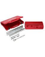 3/8 in. Drive Ratchet & Socket Set - Metric - 32 Piece