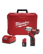 M12 12 Volt Lithium-Ion Cordless 1/4 In. Hex Impact Driver Kit