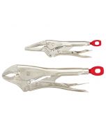10 in. Curved Jaw & 6 in. Long Nose TORQUE LOCK Locking Pliers Set - 2 Piece