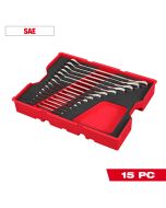 15pc. SAE Ratcheting Combination Wrench Set with Tray for PACKOUT™ Drawers