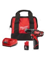 M12 12 Volt Lithium-Ion Cordless 3/8 in. Drill/Driver Kit