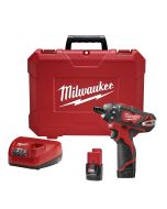 M12 12 Volt Lithium-Ion Cordless 1/4 In. Hex 2-Speed Screwdriver Kit