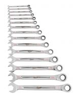 15pc Ratcheting Combination Wrench Set - SAE