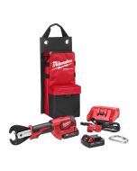 M18 18 Volt Lithium-Ion Cordless Force Logic 6T Utility Crimper Kit with D3 Grooves Snub Nose Kit