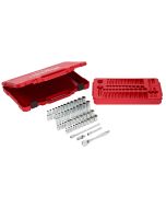 1/4 in. Drive Ratchet & Socket Set - SAE & Metric - 50 Piece