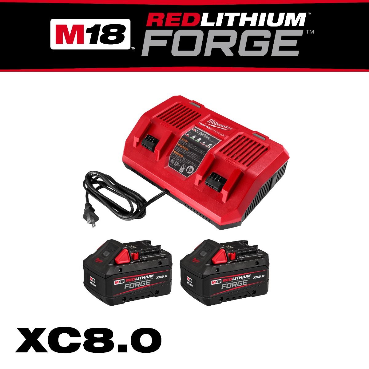 Milwaukee 48-59-1888 M18™ REDLITHIUM™ FORGE™ Dual Battery