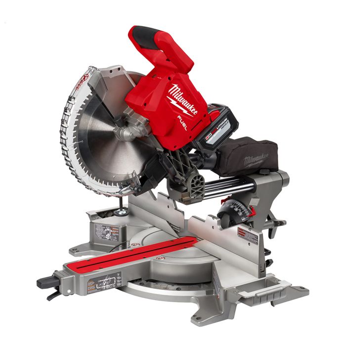 M18 FUEL 18 Volt Lithium Ion Cordless 12 in. Dual Bevel Sliding Compound Miter Saw Kit