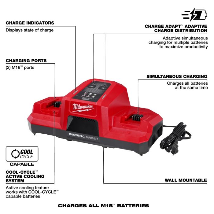 Milwaukee 48 59 1861 M18 FORGE XC6.0 Dual SC Starter Kit