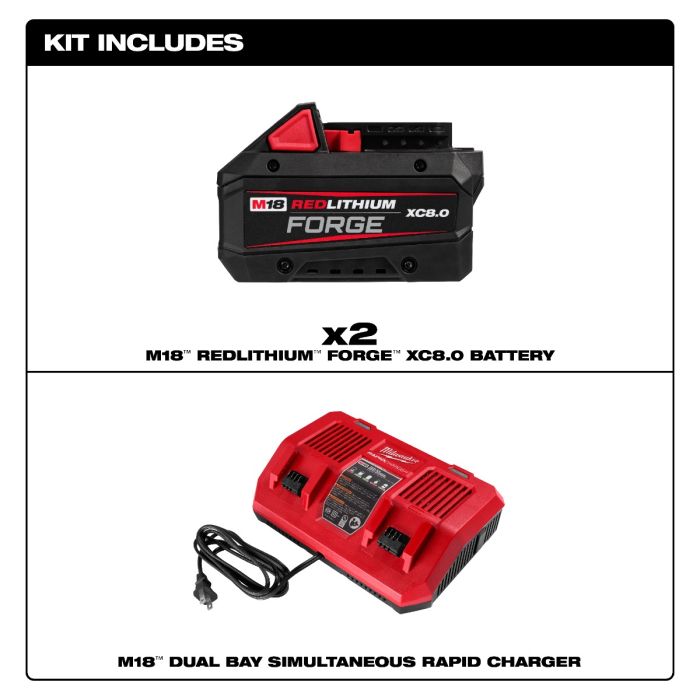 Milwaukee 48-59-1888 M18™ REDLITHIUM™ FORGE™ Dual Battery