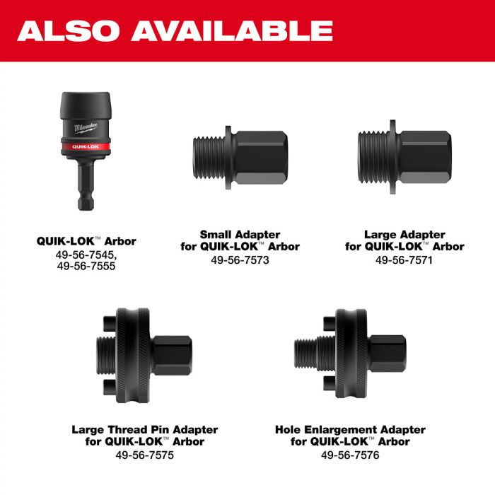 Milwaukee 49-22-4702 12PC QUIK LOK™ HOLE DOZER™ Bi-Metal Kit with