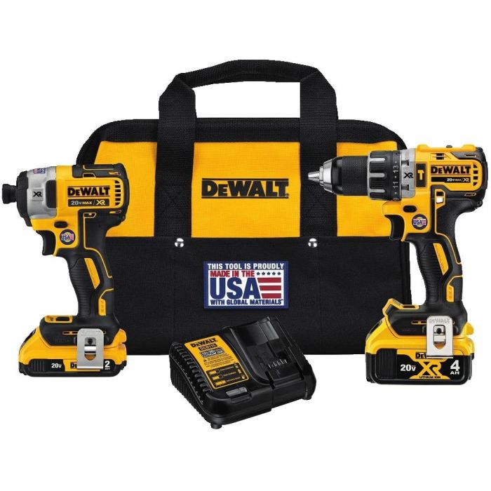 DEWALT 20V MAX Cordless Drill Combo Kit 2 Tool