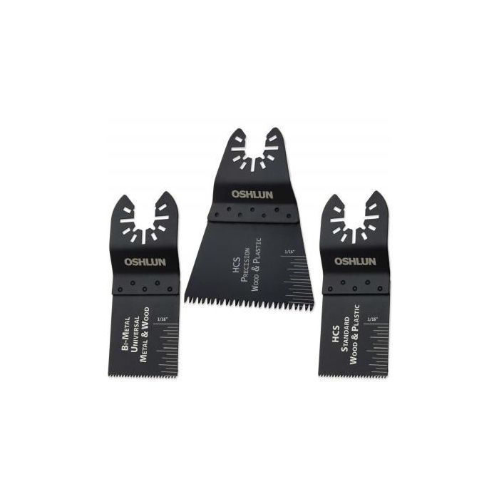 Oscillating Tool Blade Combo 3 pack Uni Fit MMC 01 MMC 03 MMC 11 MMA 9903 replacement