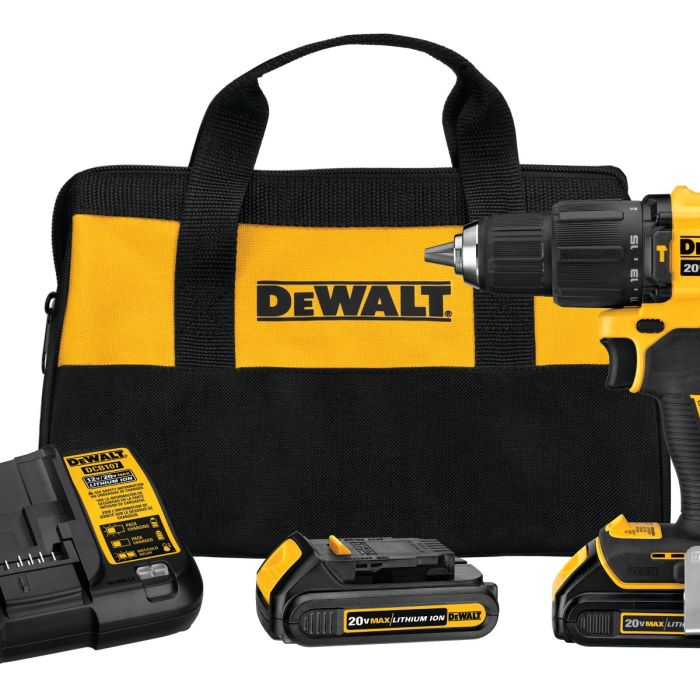 Dewalt DCD709C2 ATOMIC 20V MAX BRUSHLESS COMPACT CORDLESS 1 2 IN. HAMMER DRILL DRIVER KIT