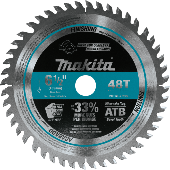 Makita 6.5 circular saw discount blade