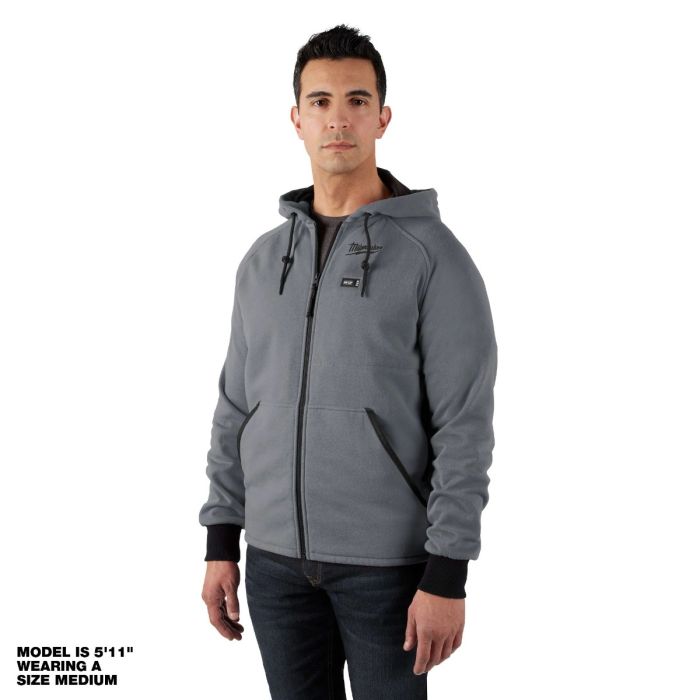Milwaukee 306 20M GRAY M12 HEATED HOODIE MEDIUM