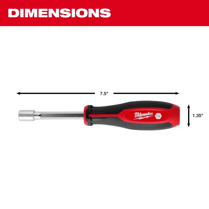 Milwaukee 48 22 2444 4pc SAE HOLLOWCORE Nut Driver Sets