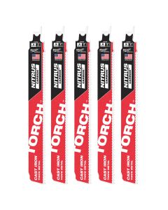 9" 7TPI The TORCH for Cast Iron with NITRUS CARBIDE  - 5 Pack
