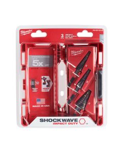 SHOCKWAVE Impact Duty Step Bit 3pc Set (#1, #2, #4)