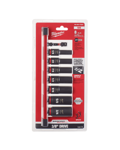 8PC SHOCKWAVE Impact Duty™ 3/8"" Drive SAE Deep 6 Point Socket Set