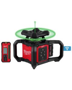 M18™ Green Interior Rotary Laser Level Kit w/ Remote/Receiver & Wall Mount Bracket
