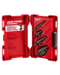 4-Piece Step Drill Bit Set