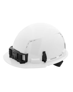 BOLT™ White Front Brim Vented Hard Hat w/4pt Ratcheting Suspension (USA) - Type 1, Class C