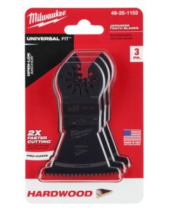 OPEN-LOK 2-1/2" HCS JAPANESE TOOTH PRO-CURVE HARDWOOD BLADE 3PK
